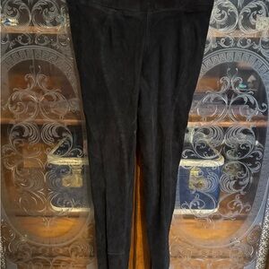 Black Suede Equestrian Riding Breeches